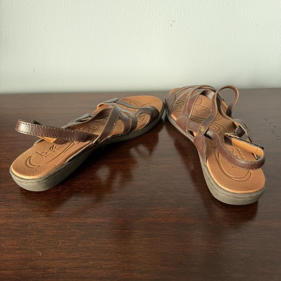 BOC Born concept Sandals Womens 9M Altheda Criss Cross Strappy Brown Comfort - Picture 7 of 8